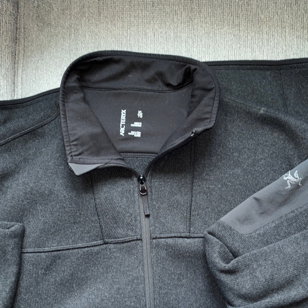 Arc'teryx Black Performance Jacket with Standing Collar